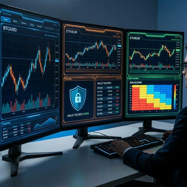 Data visualization dashboard powers operations and risk visibility for a cryptocurrency company